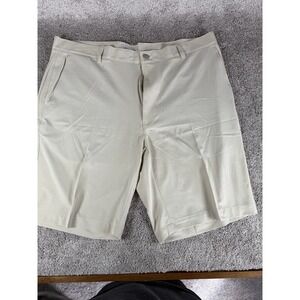 Peter Millar Men's Golf Shorts, 38 In. Waist, Pre-Owned, Cream